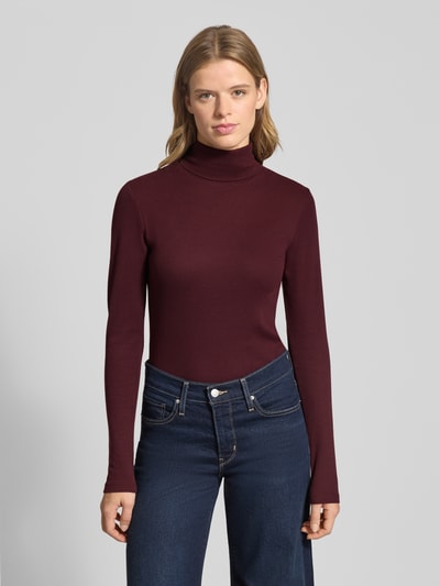 Marc O'Polo Denim Golf o kroju slim fit z mieszanki bawełny Bordowy 4