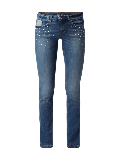 Tom Tailor Stone Washed Regular Fit Jeans mit Zierperlen Jeansblau 2