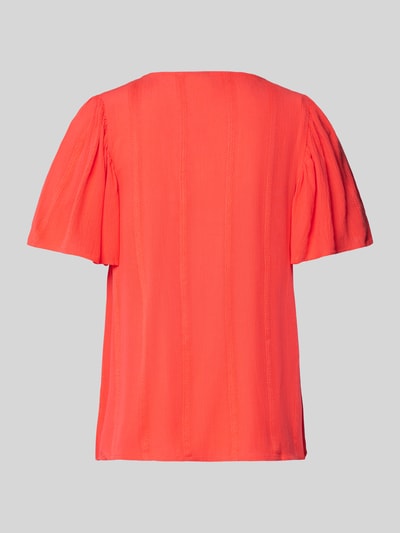 Vero Moda Comfort Fit Bluse mit Stoffknöpfen 'KANVA' Rot 3