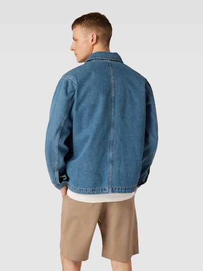 Minimum Kurtka jeansowa z wpuszczanymi kieszeniami model ‘Fate’ Jeansowy niebieski 5