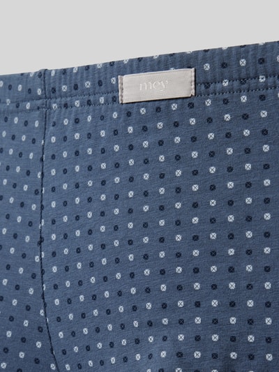 Mey Trunks mit Label-Detail Modell 'Shorty' Blau 2