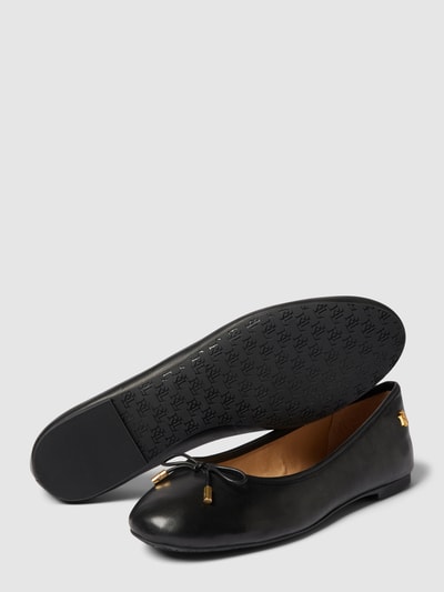 Lauren Ralph Lauren Ballerinas aus Leder Modell 'JAYNA' Black 4