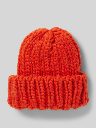 Pieces Beanie mit breitem Umschlag Modell 'JAMMA' Rot 1