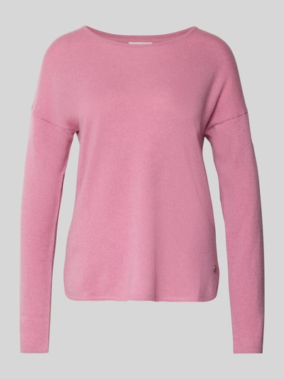 Fynch-Hatton Gebreide pullover van puur kasjmier met ronde hals Rosé - 2