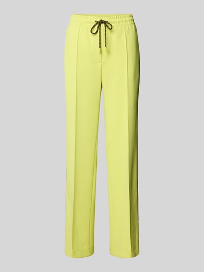 Marc Cain Straight Fit Jogginghose mit Tunnelzug Neon Gelb 2