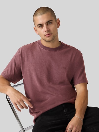 Levi's® damski t-shirt o kroju regular fit z bawełny Jasnoczerwony 1