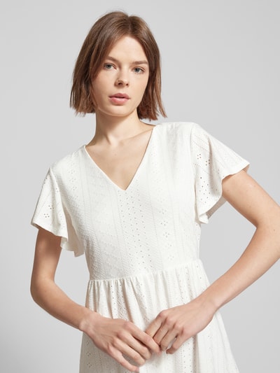 Only Sukienka mini z dekoltem w serek model ‘SANDRA’ Złamany biały 3