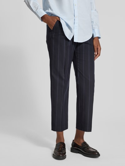 MAX&Co. Spodnie materiałowe o kroju regular fit z dodatkiem wiskozy model ‘GIUNTO’ Granatowy 4