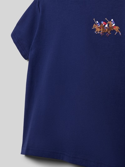 Polo Ralph Lauren Kids t-shirt o kroju regular fit z czystej bawełny Granatowy 2