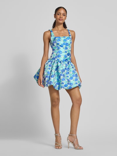 Adrianna Papell Cocktailjurk met vierkante hals Blauw - 1