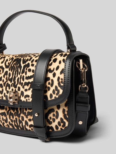 GUESS Crossbody tas van echt rundleer model 'Audrey' Zwart - 4