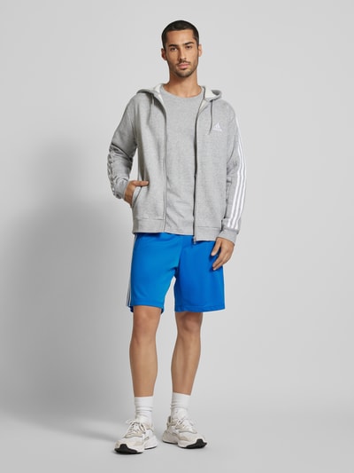 ADIDAS SPORTSWEAR Sweatjacke mit Label-Stitching Mittelgrau 1