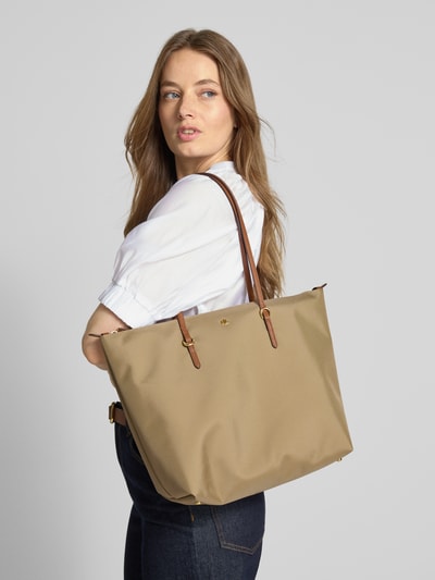 Lauren Ralph Lauren Tote Bag mit Label-Applikation Modell 'KEATON' Sand 1