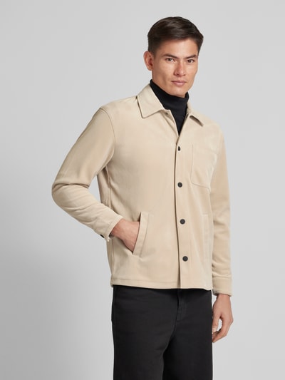 Matinique Slim Fit Hemdjacke mit Brusttasche 'Prospect' Beige 4