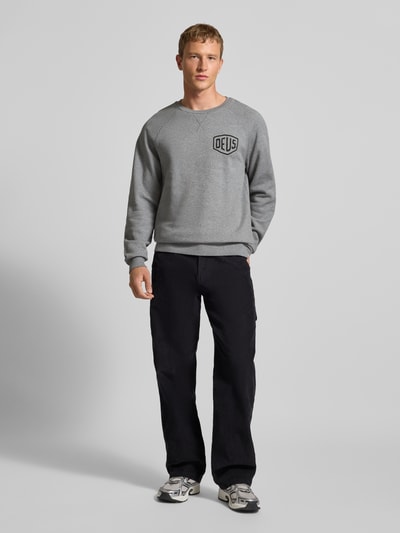 DEUS EX MACHINA Sweatshirt mit Logo und Rundhalsausschnitt Mittelgrau 1