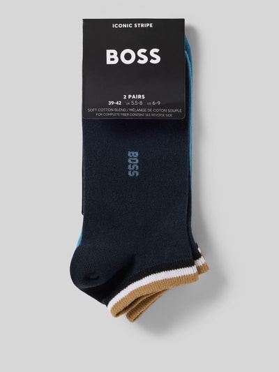 BOSS Sneaker-Socken im 2er-Pack aus Baumwoll-Mix Blau 3