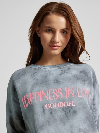 miss goodlife Sweatshirt met labelprint Antraciet - 3