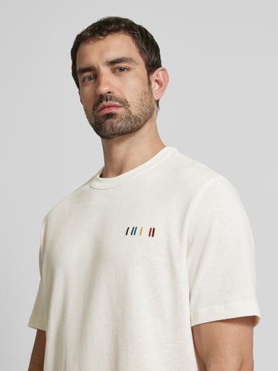 PAUL SMITH T-Shirt mit Motiv-Stitching Offwhite 3