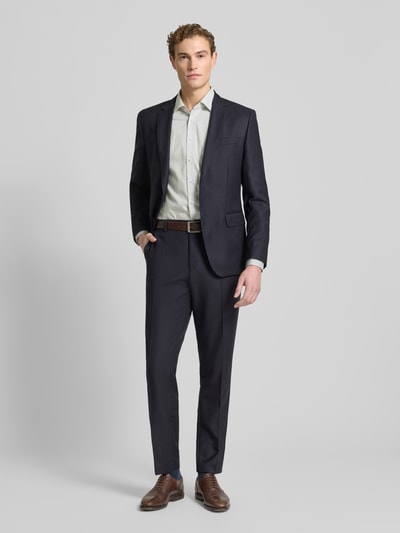 ETERNA Comfort Fit Business-Hemd aus Baumwolle mit Kentkragen Marine 1