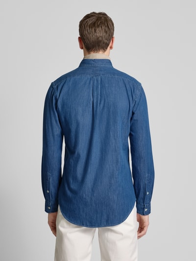 Polo Ralph Lauren Freizeithemd mit Label-Stiching Jeansblau 5