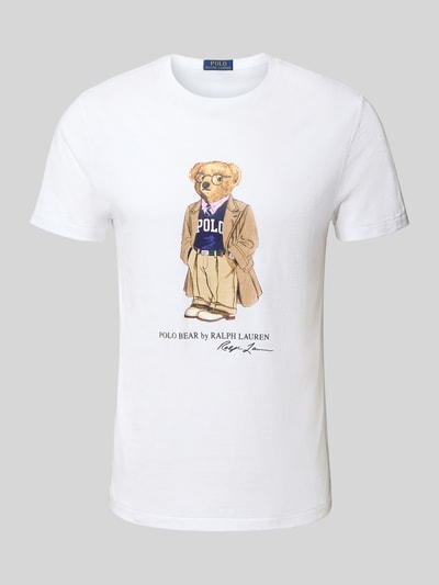 Polo Ralph Lauren Custom Slim Fit T-Shirt mit Rundhalsausschnitt Weiss 2