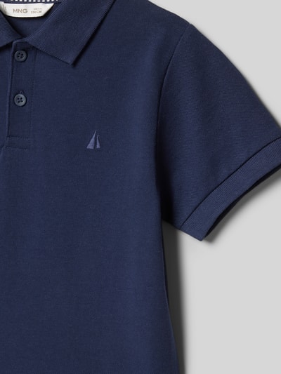 Mango Regular Fit Poloshirt mit Logo-Stitching Modell 'javier' Marine 2