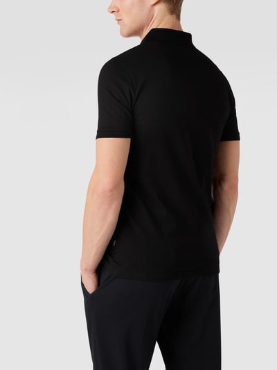 BOSS Orange Slim Fit Poloshirt mit Label-Patch Modell 'Passenger' Black 5