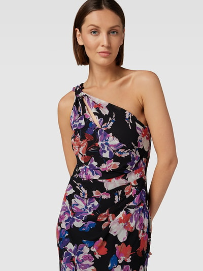 Lauren Dresses Avondjurk met one shoulder-band, model 'YASREIGH' Zwart - 3