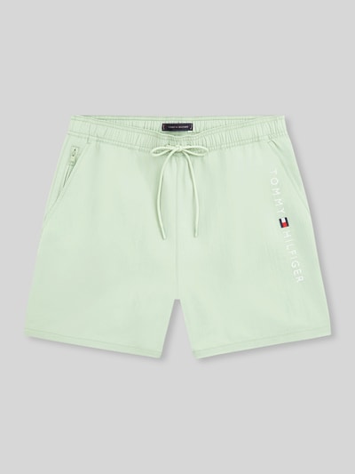 Tommy Hilfiger Badehose mit Label Print Schilf 2