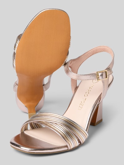 Marco Tozzi Sandalette mit Pfennigabsatz Gold 4