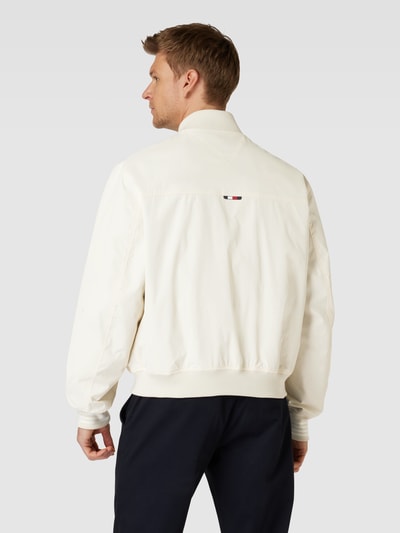 Tommy Hilfiger Bomberjack met labelstitching Beige - 5