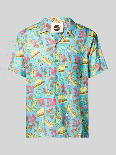 BOARDIES Freizeithemd mit Knopfleiste Tuerkis 2