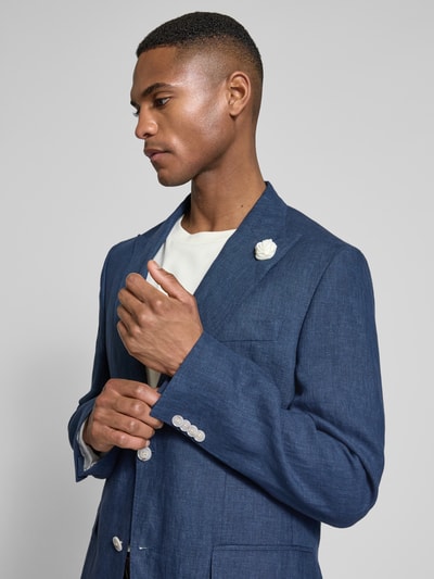 BOSS Slim Fit Leinensakko aus reinen Leinen Marine 3