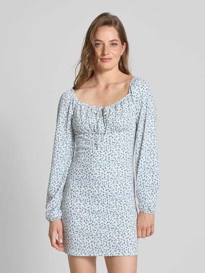 Only Getailleerde mini-jurk met structuurmotief, model 'HILLARY' Offwhite - 4