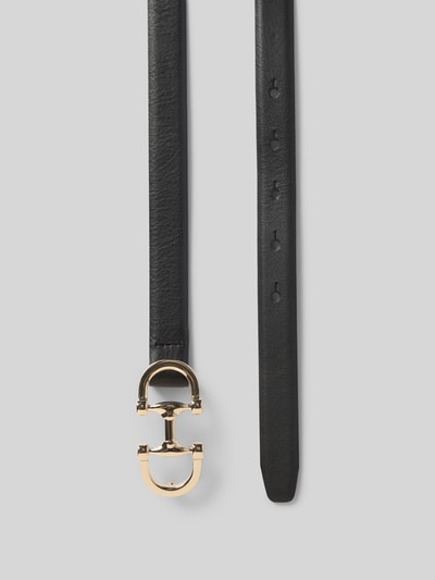 Weinmann Ledergürtel mit Dornschließe Modell 'Trense' Black 3