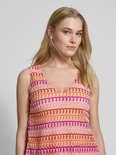 ROBE LÉGÈRE Jumpsuit met structuurmotief Felroze - 3