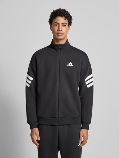 adidas Sportswear Regular Fit Sweatjacke mit Stehkragen Black 4