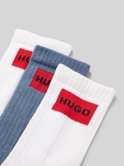 HUGO Socken aus reiner Baumwolle im 3er-Pack Blau 2