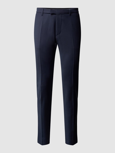 Drykorn Slim fit pantalon met wol, model 'Piet' Koningsblauw - 2