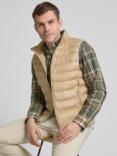 Polo Ralph Lauren Bodywarmer met labelstitching, model 'TERRA' Camel - 3