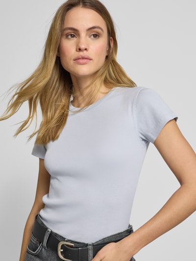 Drykorn T-shirt met ronde hals, model 'KOALE' Lichtblauw - 3