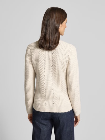 s.Oliver RED LABEL Regular Fit Strickpullover mit Woll-Anteil Ecru 5