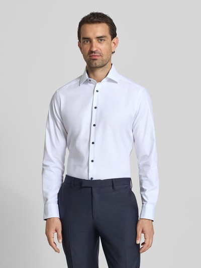 OLYMP Modern Fit Business-Hemd mit Kentkragen Weiss 4
