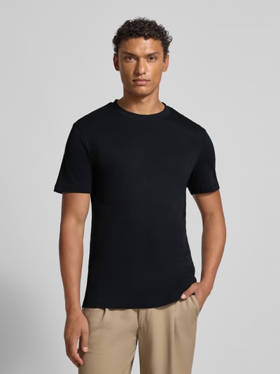 Casual Friday T-shirt van puur katoen, model 'NILO' Donkerblauw - 4