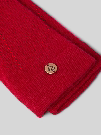 Fraas Kasjmier handschoenen met labelapplicatie Rood - 2