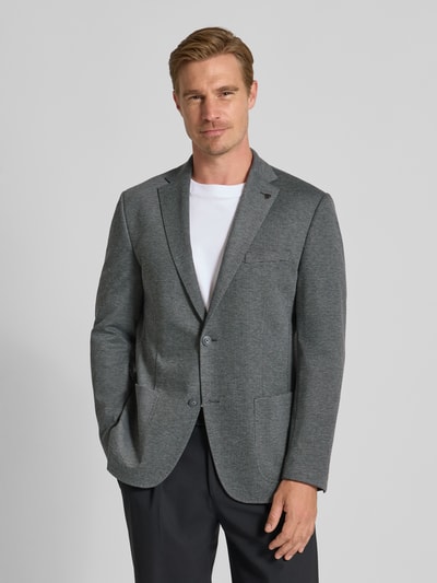 Roy Robson Slim Fit Sakko mit Viskose-Anteil und Reverskragen Hellgrau 4