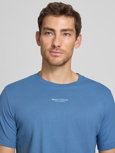 Marc O'Polo Regular Fit T-Shirt aus reiner Baumwolle Blau 3