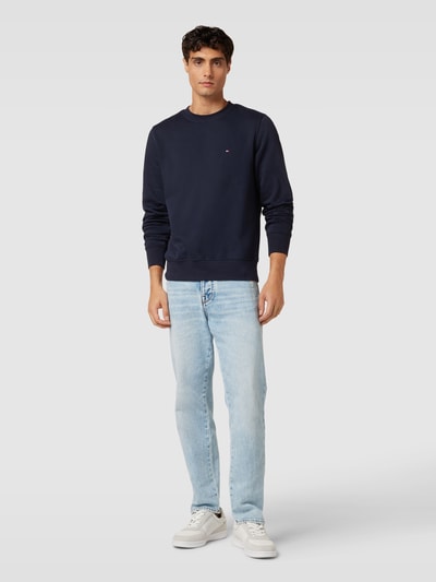 Tommy Hilfiger Sweatshirt met labelstitching c Marineblauw - 1