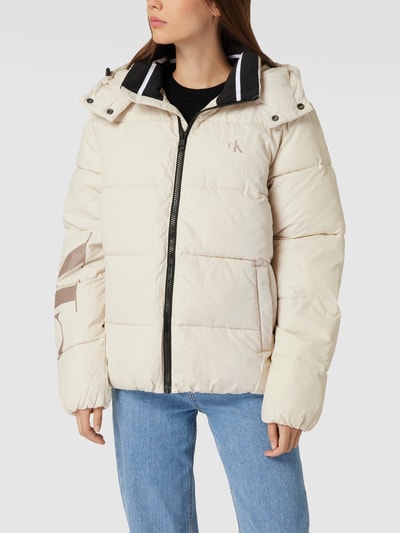 Calvin Klein Jeans Steppjacke mit Label-Print Offwhite 4