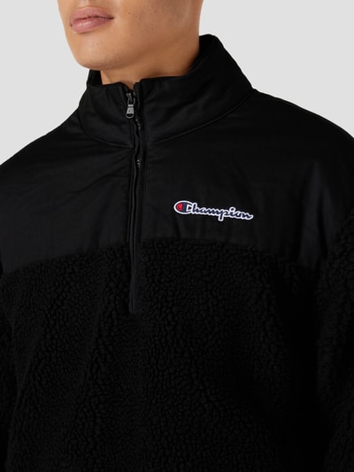 CHAMPION Sweatshirt aus Teddyfell Schwarz 3